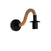 NoctiCord Retro Wall Lamp | Stylish E27 bedside and loft lighting with rope and wood