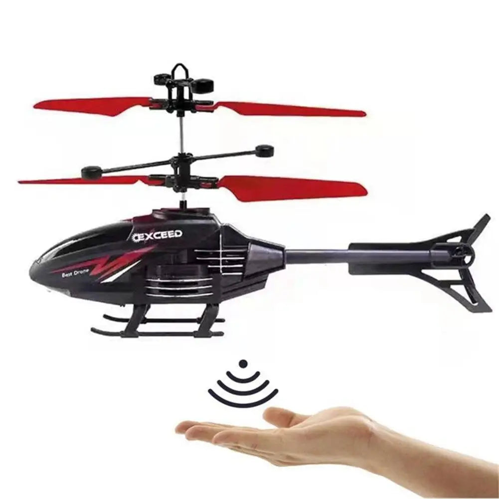 2-Channel RC Helicopter – Controllable Toy for Children with Rechargeable Function