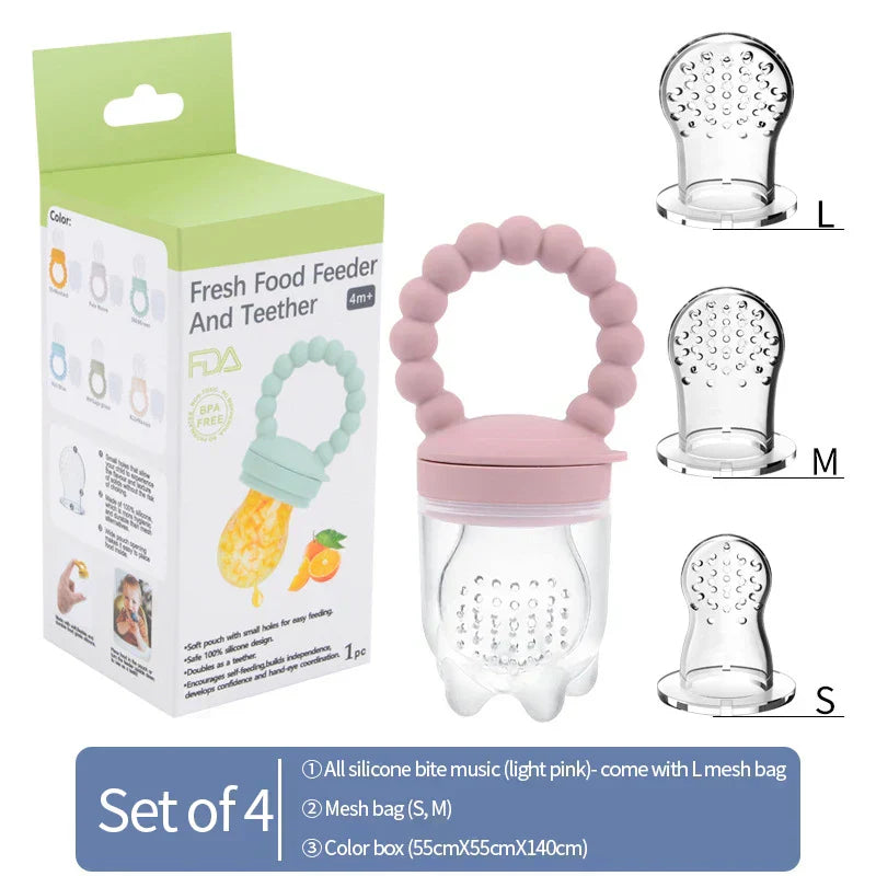 Fruit Teether for Babies – Safe Chewing & Learning to Eat Independently (Buy 1 Get 1 FREE Promotion)