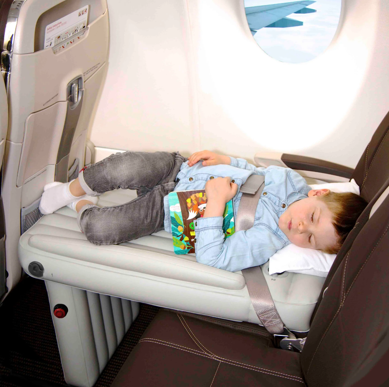KidComfort Inflatable Airplane Bed - Comfortable and Practical for Children