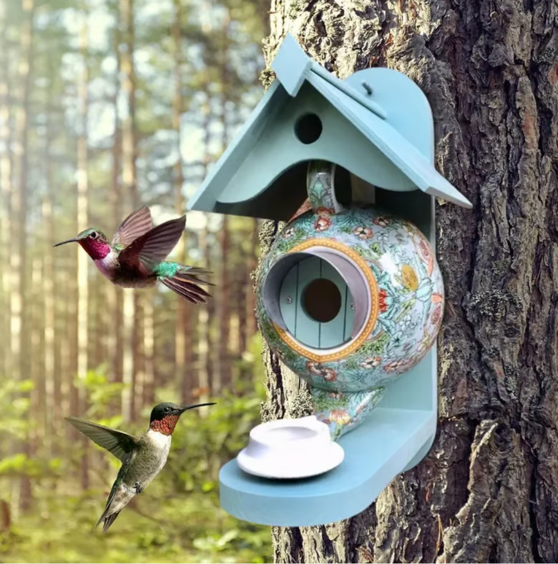 Colourful Birdhouse - Perfect for the Garden
