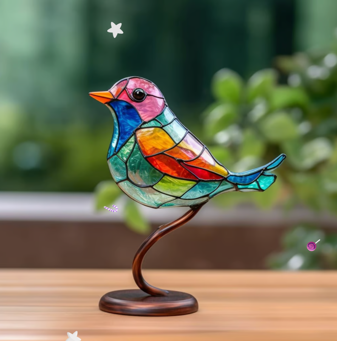 Cheerful Bird Group - Colourful Decoration
