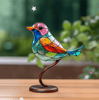 VividVista Stained Glass Bird Ornaments | Nature-Inspired Handmade Window Decorations