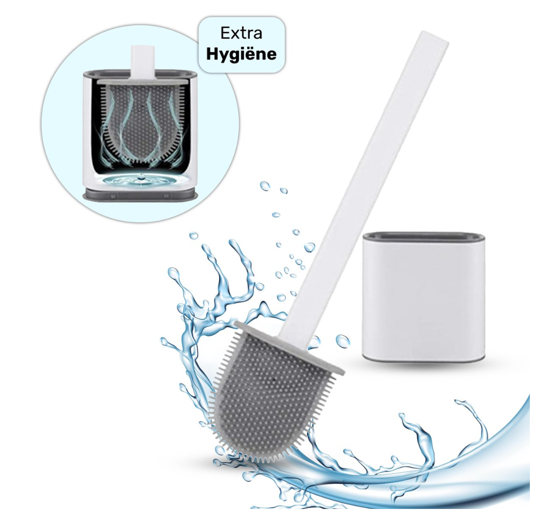 FlexiClean Toilet Brush – Hygienic Silicone Design for Easy Cleaning