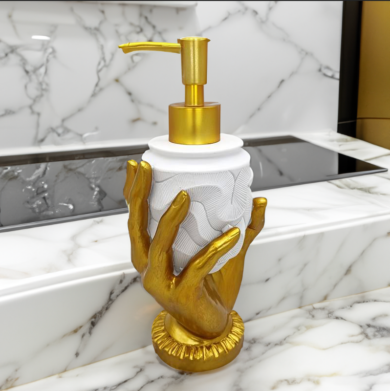 Golden Hand Soap Dispenser - Stylish Luxury for Your Interior