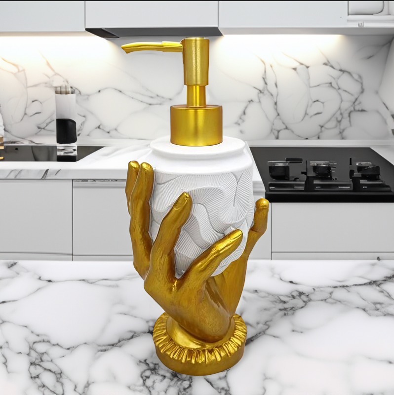 Golden Hand Soap Dispenser - Stylish Luxury for Your Interior