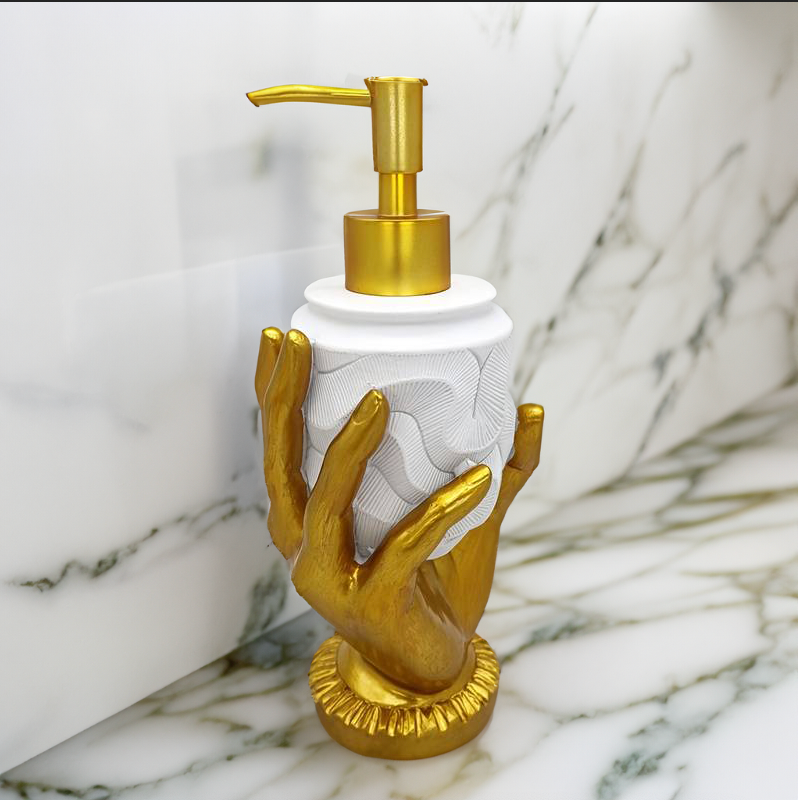 Golden Hand Soap Dispenser - Stylish Luxury for Your Interior