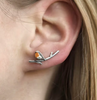 GoldenWing Signature Earrings | Elegant Bird Shaped Earrings for Good Luck and Serenity