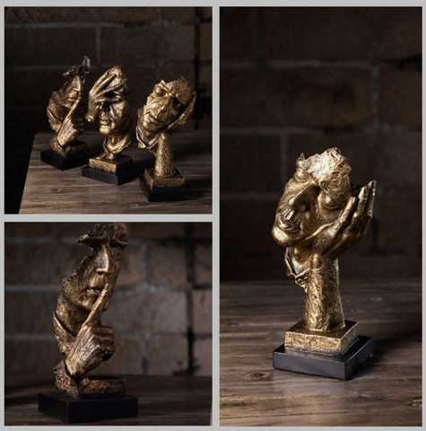 Abstract Golden Sculpture – Soren