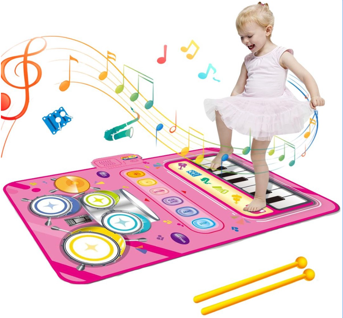 SoundSteps – 2-in-1 Musical Play Mat with Piano & Drums
