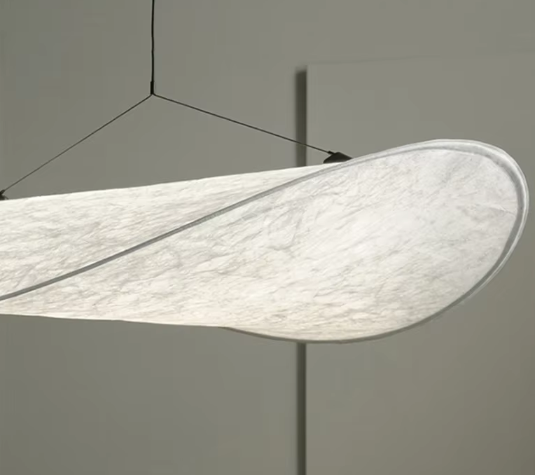 Japandi Style Lamp | Luxurious Silk Fabrics | Soft Warm Glow | Elegant Modern Appearance | Eco-Friendly and Sustainable | Suitable for Living Room, Bedroom, Dining Room, Kitchen | Replaceable LED Lighting