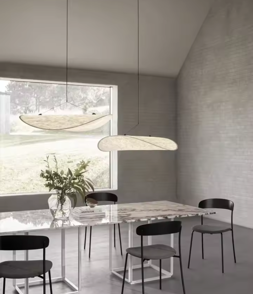 Japandi Style Lamp | Luxurious Silk Fabrics | Soft Warm Glow | Elegant Modern Appearance | Eco-Friendly and Sustainable | Suitable for Living Room, Bedroom, Dining Room, Kitchen | Replaceable LED Lighting