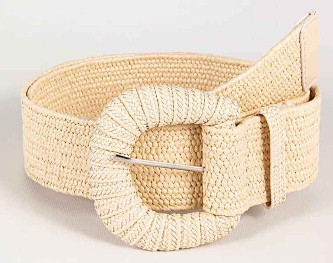 Retro Woven Ladies' Belt – Wide Fit for Extra Accent
