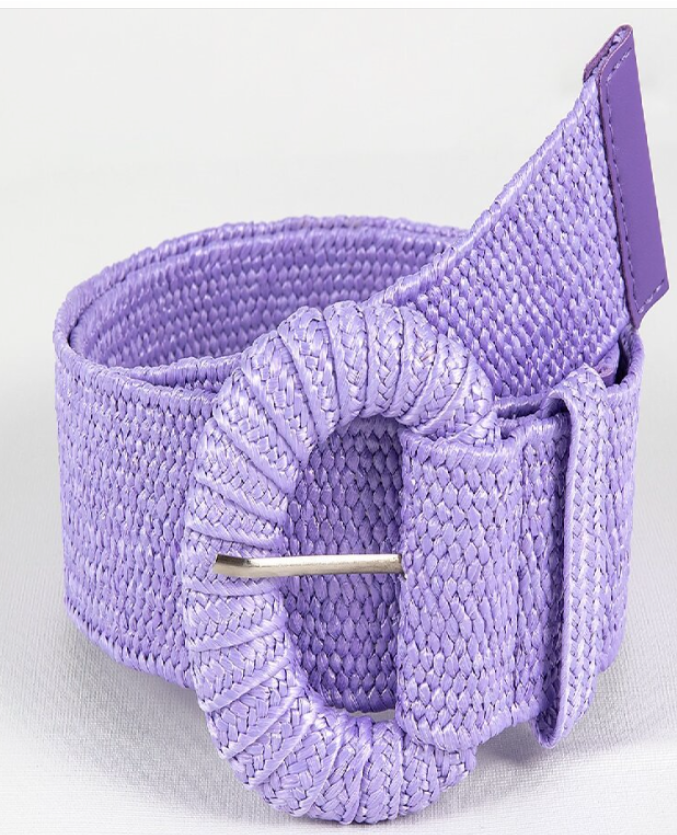 Retro Woven Ladies' Belt – Wide Fit for Extra Accent