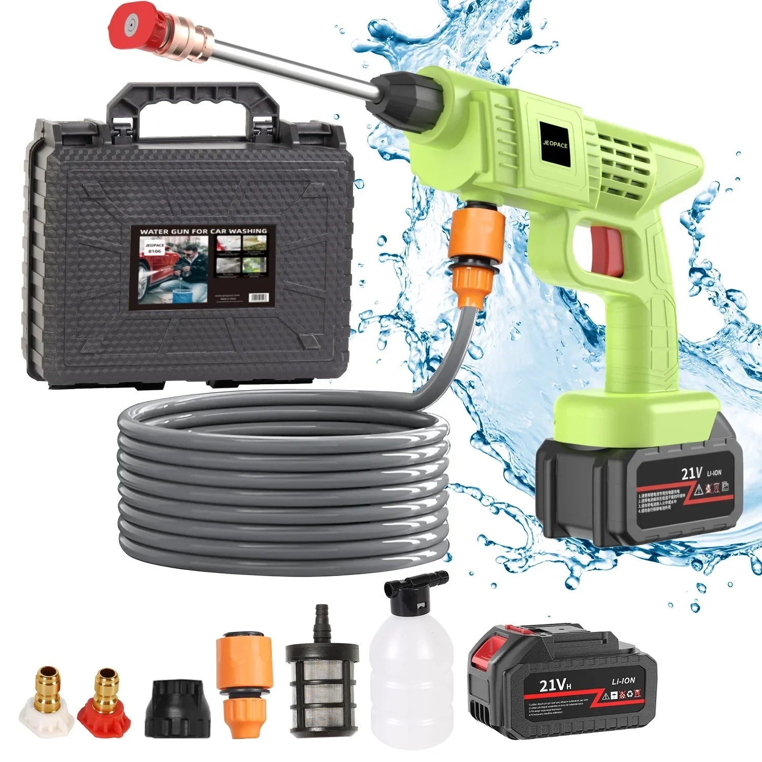 PowerWash Wireless Car Cleaning Gun – Powerful and Handy