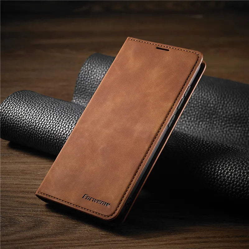 Magnetic Leather iPhone Case – Stylish Protection with Quality