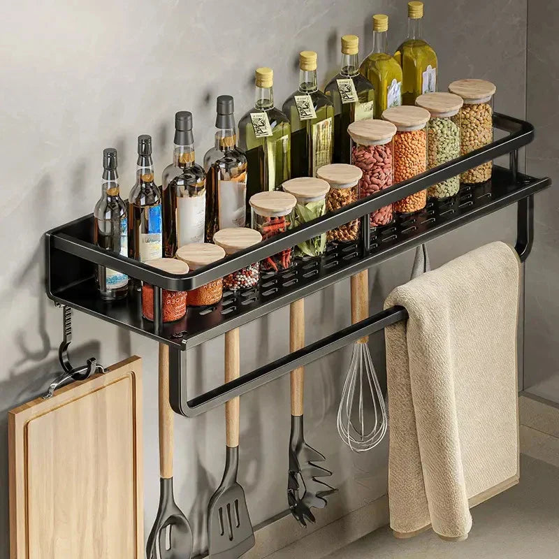 Modern Black Kitchen Shelf – MetroRack