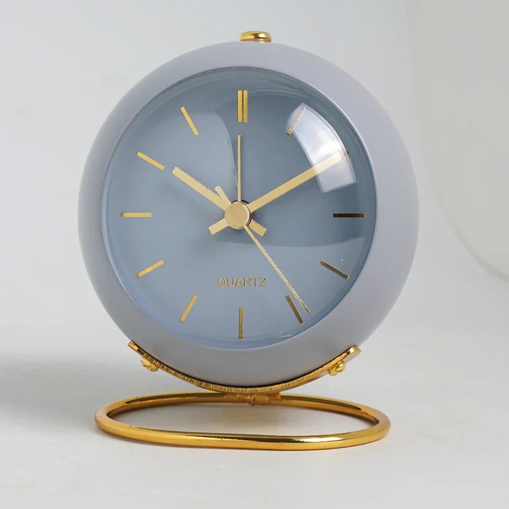 Minimalist Alarm Clock – Silent Desk Clock with Luminous Hands | Scandinavian Design