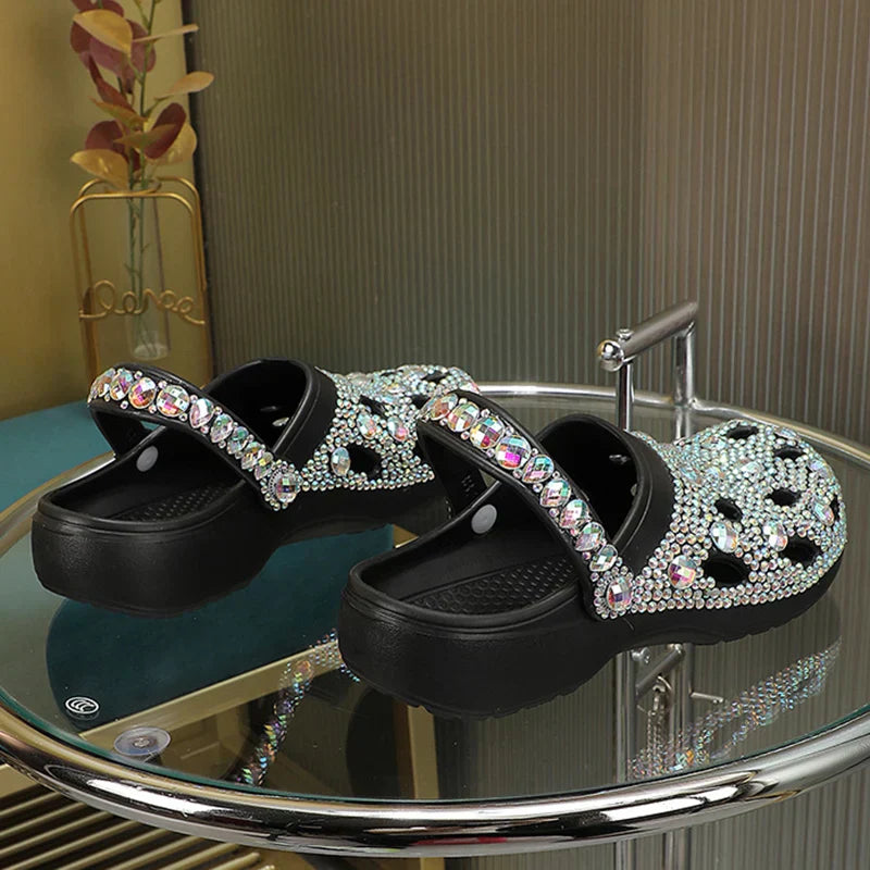 Sandsberg Crystal Summer Slippers for Women