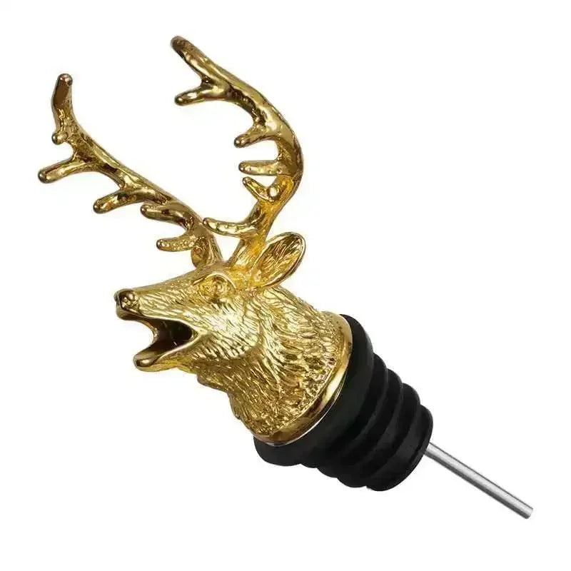 Stag Head Wine Pourer - Elegant and Functional