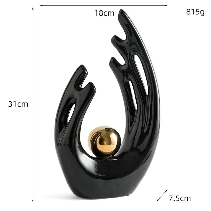 ZenAura Sculpture Set – Modern and Elegant