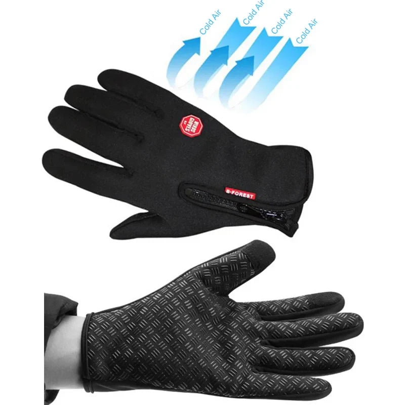 ArcticGrip Winter Gloves | Waterproof and Touchscreen-Compatible Full-Finger Gloves