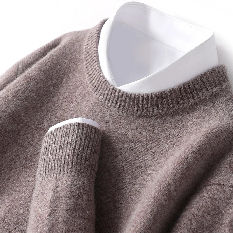 Cameron - Men's Merino Wool Crewneck Sweater