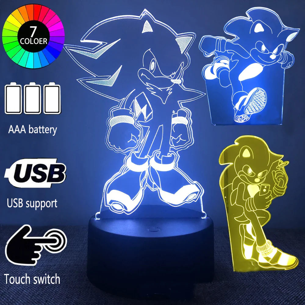 Sonic LED Lamp - Playful Lighting for Gamers