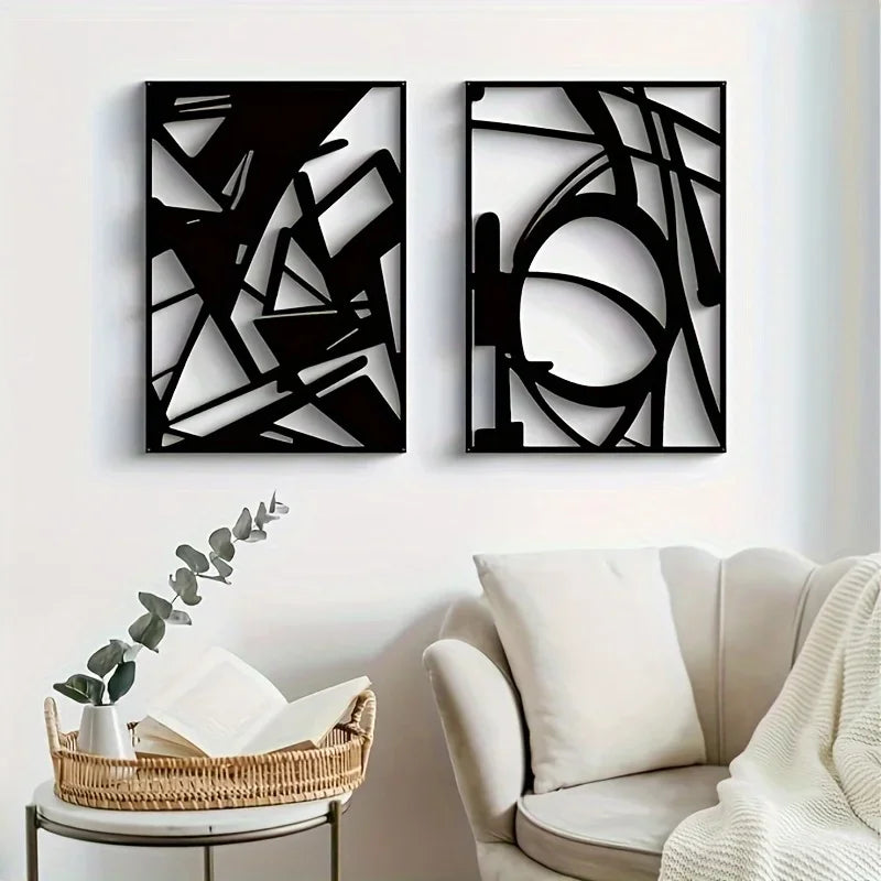 Abstract Art Wall Decoration – Four-Piece Modern Set