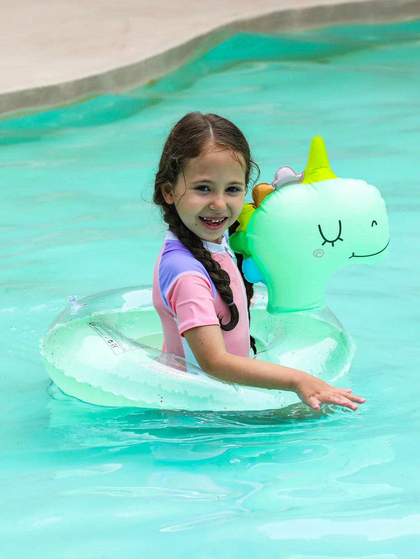 Inflatable Swim Ring for Children – Dino Swim Ring for Summer Fun and Pool Activities