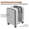Aluminium Frame Hard Shell Suitcase with USB Port – Turin