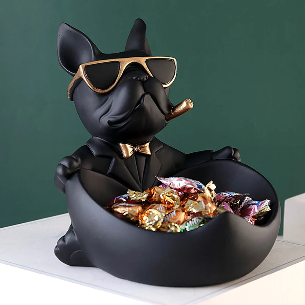 Chic Dog Figurine - Playful & Stylish Decor