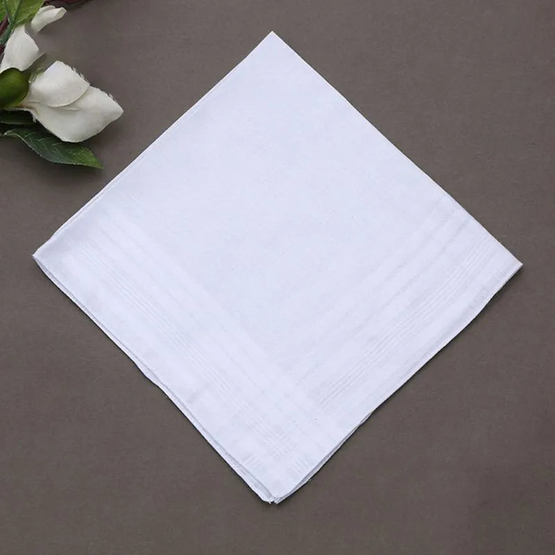3Pcs Men Women 100% Cotton Handkerchiefs