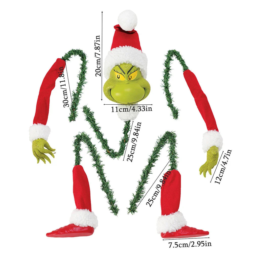 Grinch Christmas Decoration Figure - For Creative Festive Joy