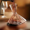 LuxeSwirl Crystal Decanter | 360° Rotating Glass Carafe for Wine, Whiskey & Champagne