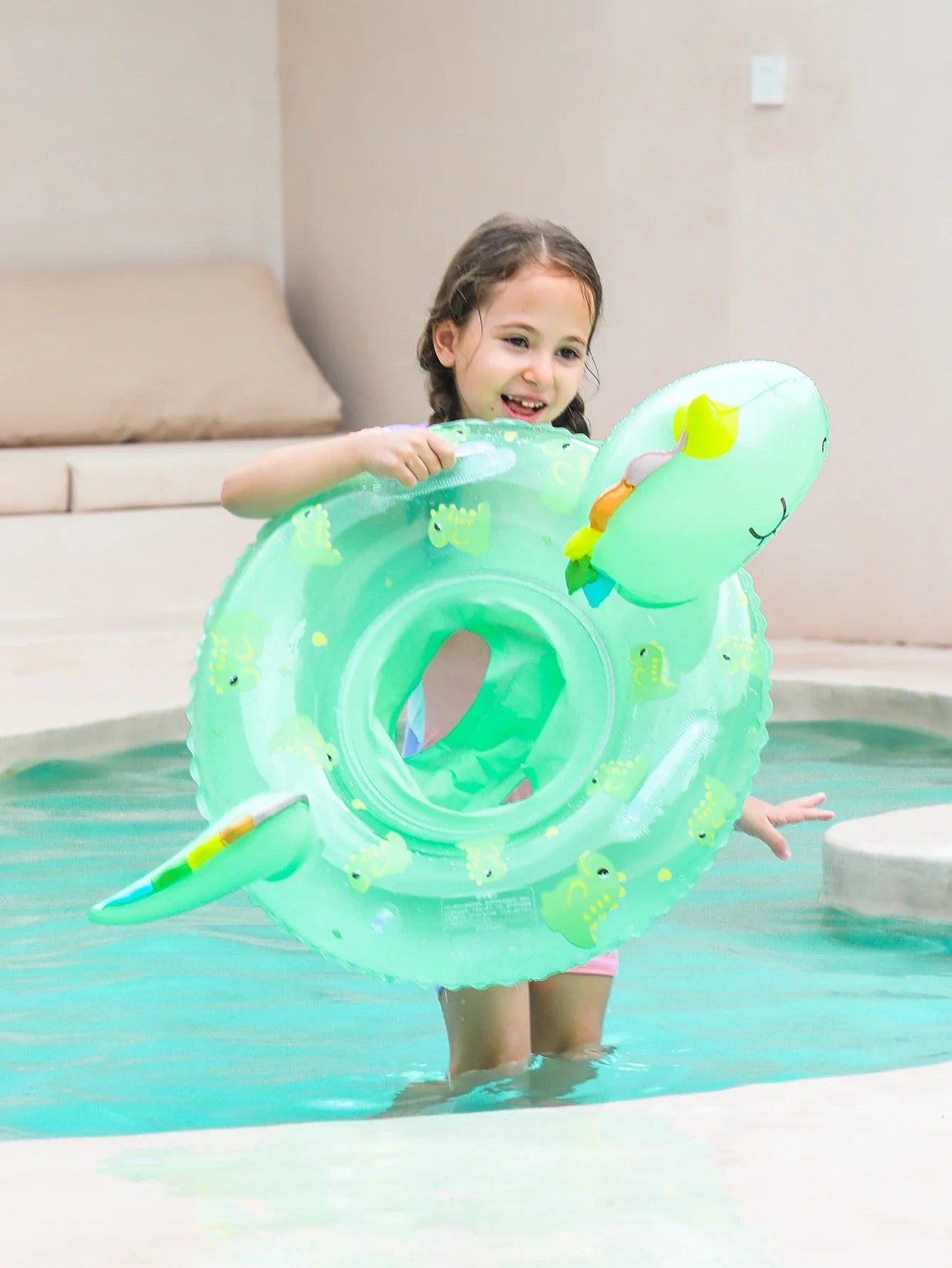 Inflatable Swim Ring for Children – Dino Swim Ring for Summer Fun and Pool Activities