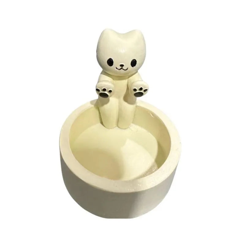 Kitten Candle Holder Cute Cat Candle Holder Creative Aromatherapy Candle Holder