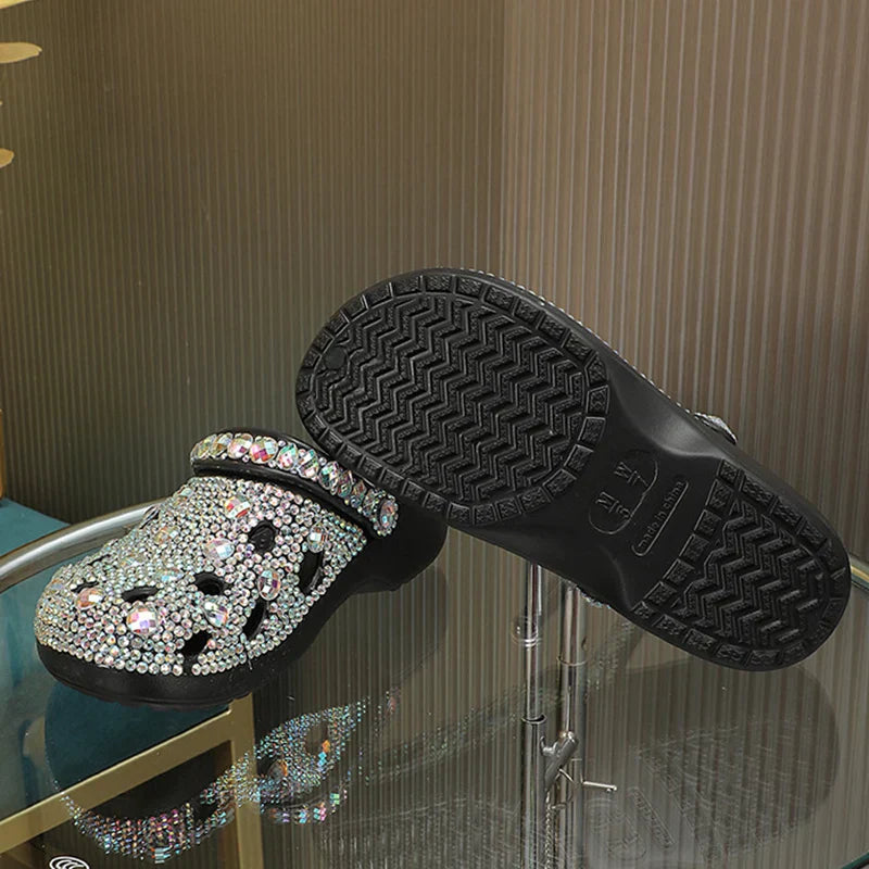 Sandsberg Crystal Summer Slippers for Women
