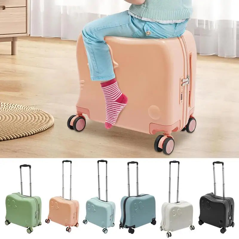 Kids' Suitcase Cartoon Elephant – Napoli