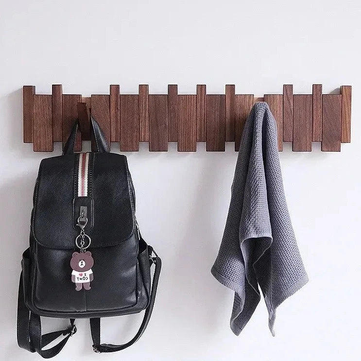 OpulenceHook Magnetic Wall Hanger | Elegant wooden hooks for stylish entryway storage