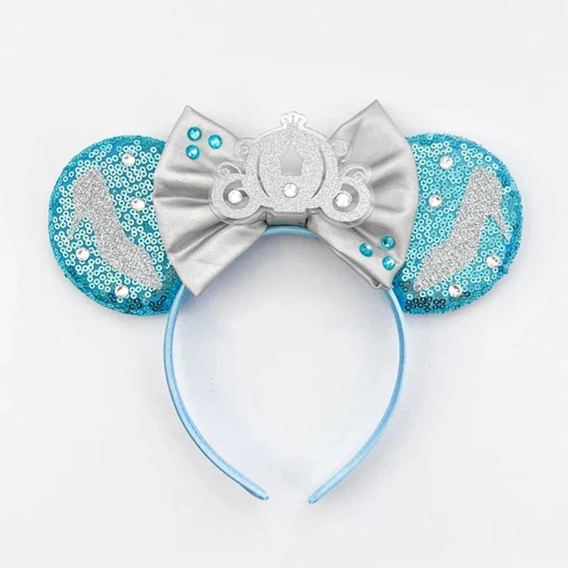 Frozen Hair Accessories – Elsa and Anna Mickey Mouse Ears Headbands for Girls