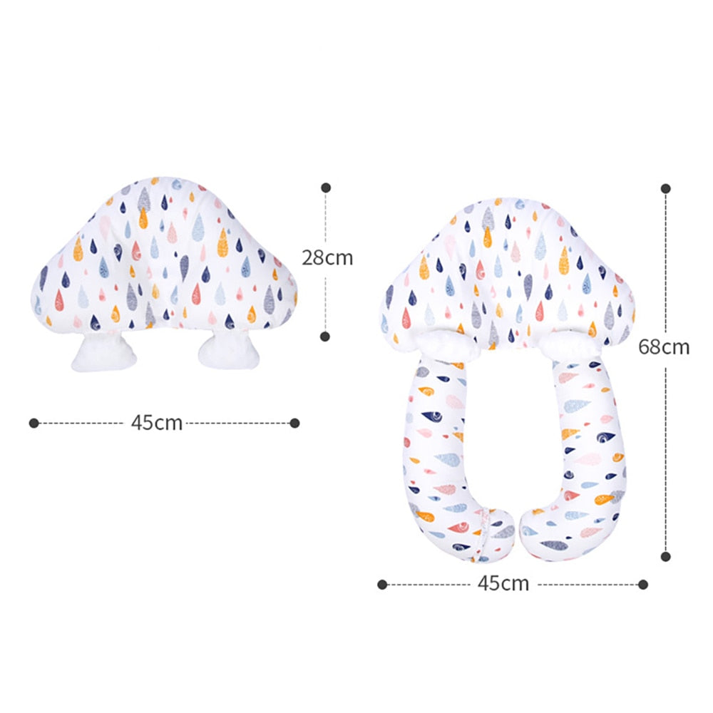 Ergonomic Cotton Baby Pillow for Safe and Comfortable Sleep