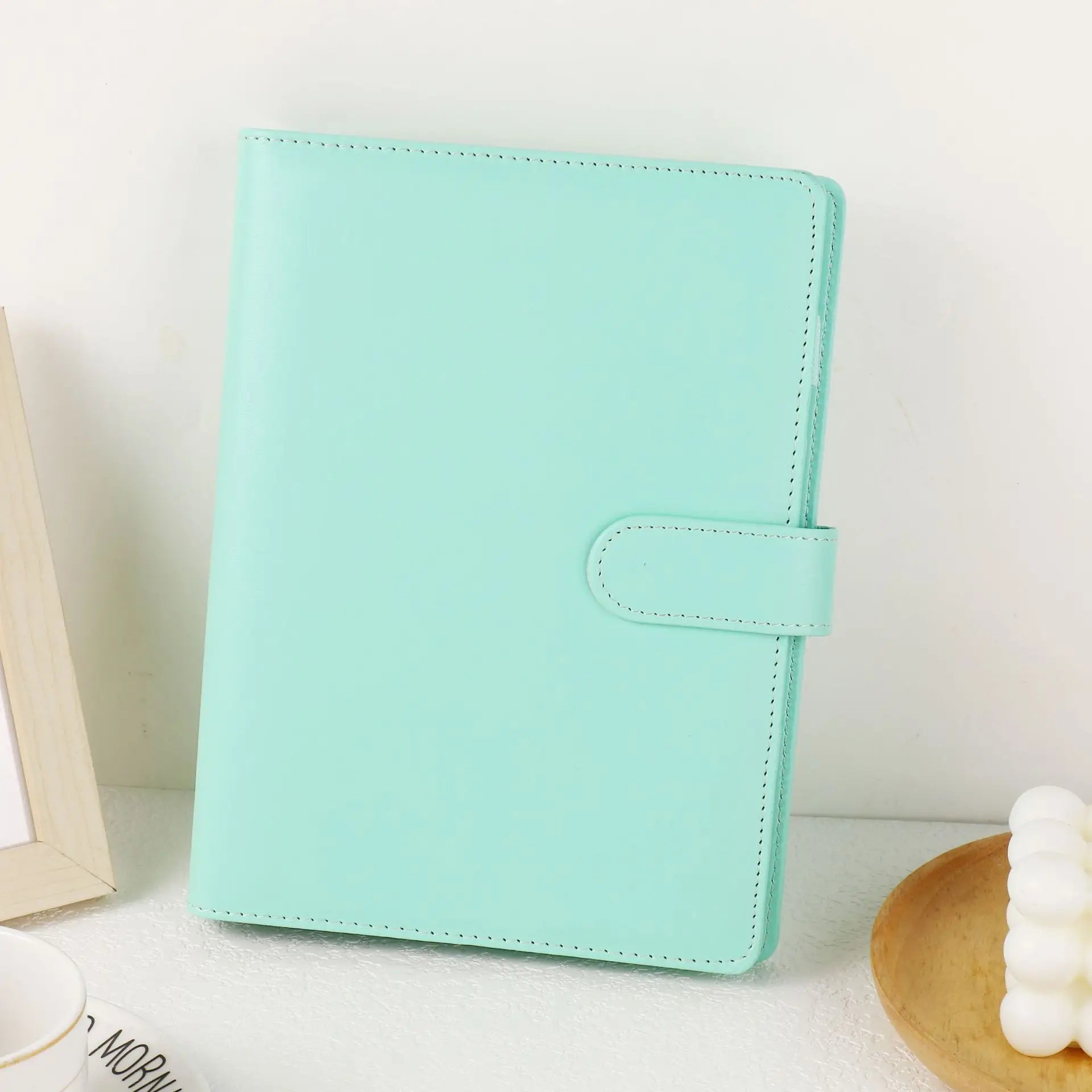 A5 PU Leather Binder in Macaron Colours | Planner | DIY Photo Album and Agenda in One