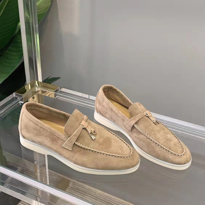 Selin | Suede Ladies' Loafers | Timeless Elegance | Soft Luxury Lining | Available in Black, Beige, Apricot | Suitable for Formal and Casual Occasions | High-Quality Material | Comfortable Fit | Sizes 35-43