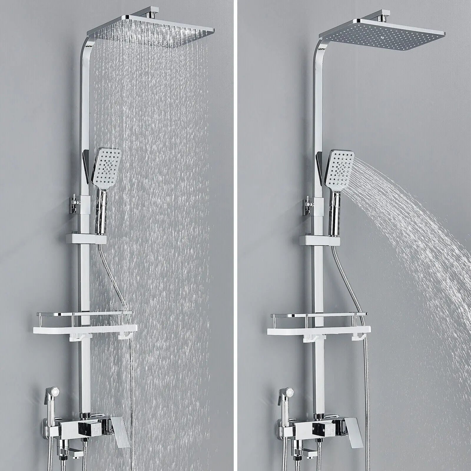 RainFlow | Brass Shower Tap Set