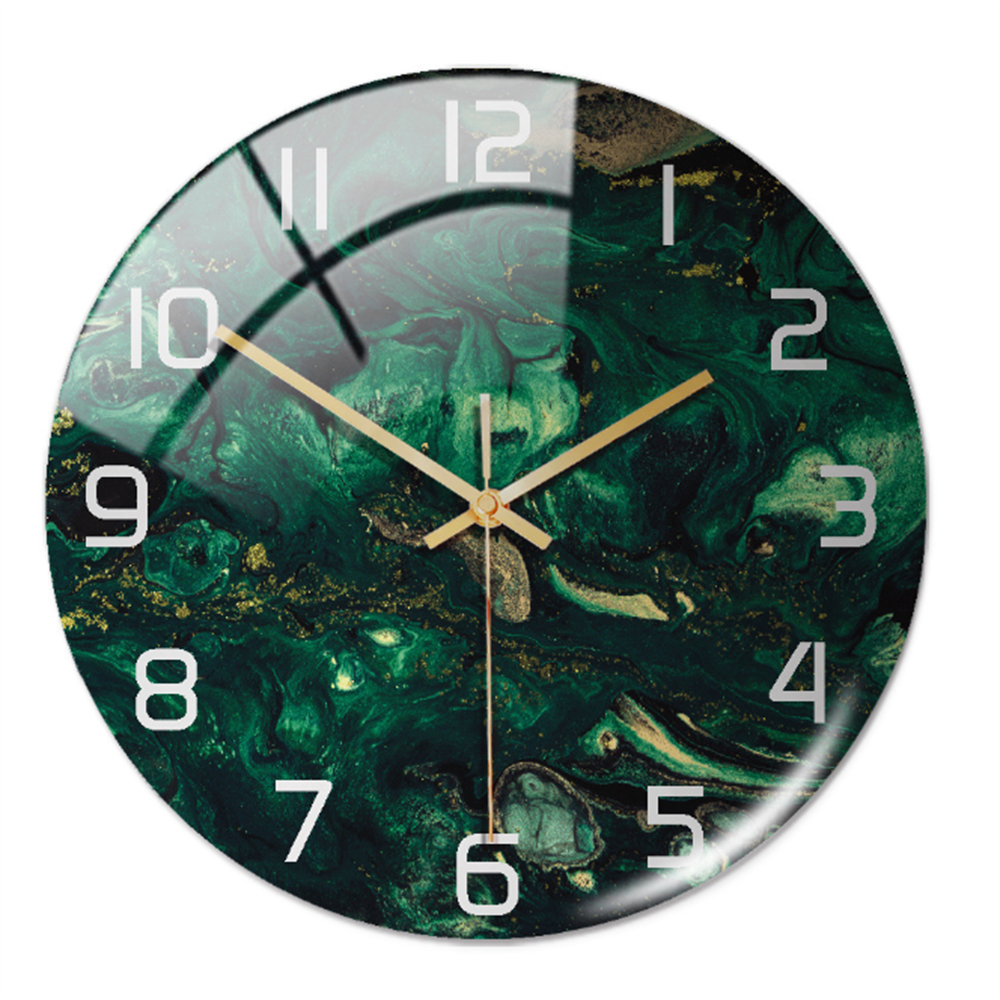 Stylish Wall Clock with Marble Effect – MarbleTime