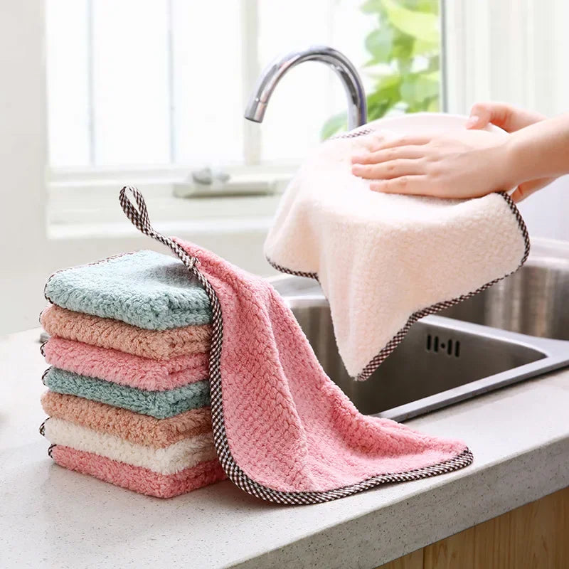 Super Absorbent Microfiber Dish Cloth Very Efficient Handkerchief