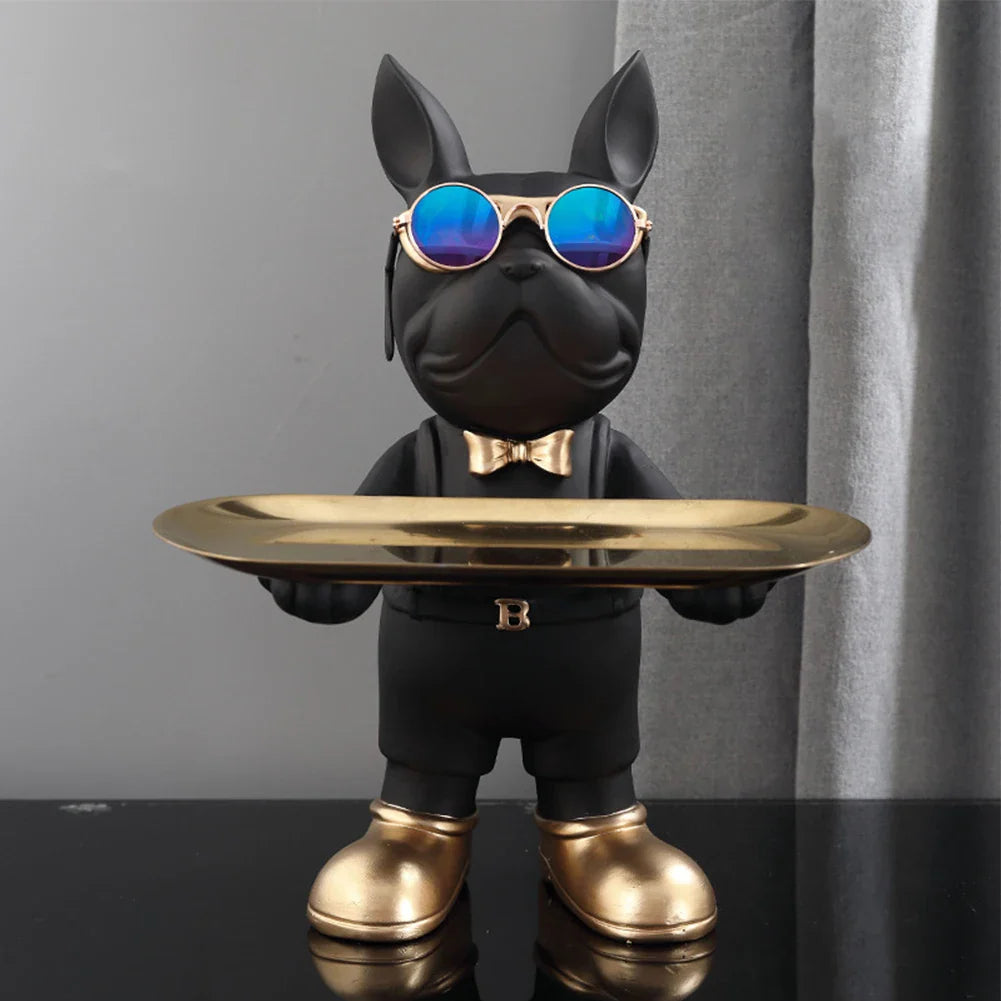 Chic Dog Figurine - Playful & Stylish Decor