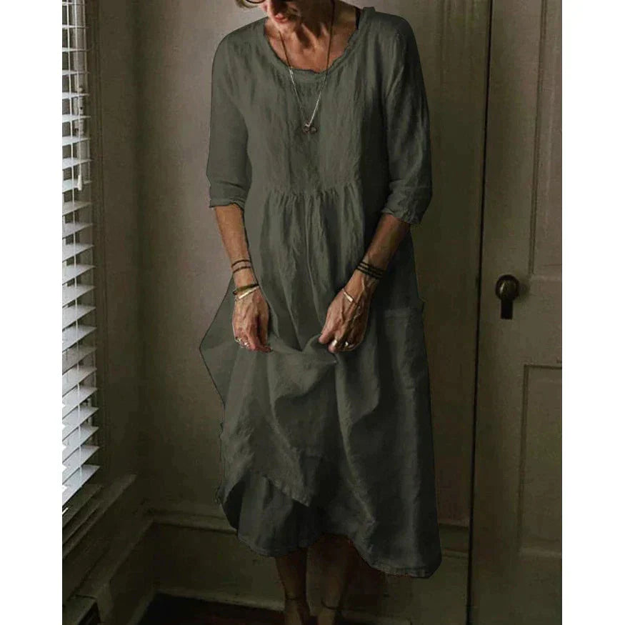 Sandsberg - Stylish Linen Dress for Women: Elegant Simplicity Meets Comfort