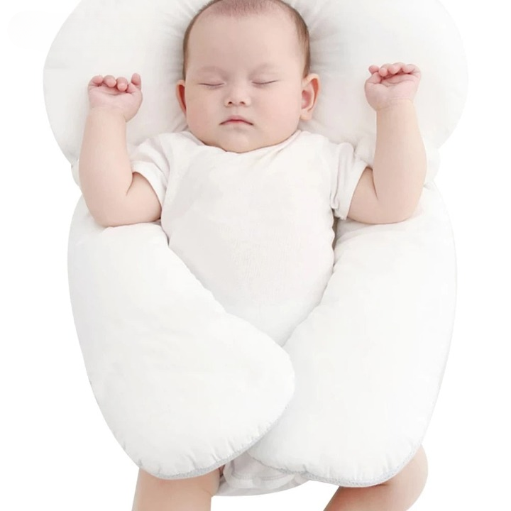 Ergonomic Cotton Baby Pillow for Safe and Comfortable Sleep